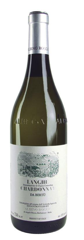 LANGHE CHARDONNAY DOC ROSSO DI ROCCA Da Bertu Neive sud 100% Chardonnay in vasche di acciaio 20 anni 1,5