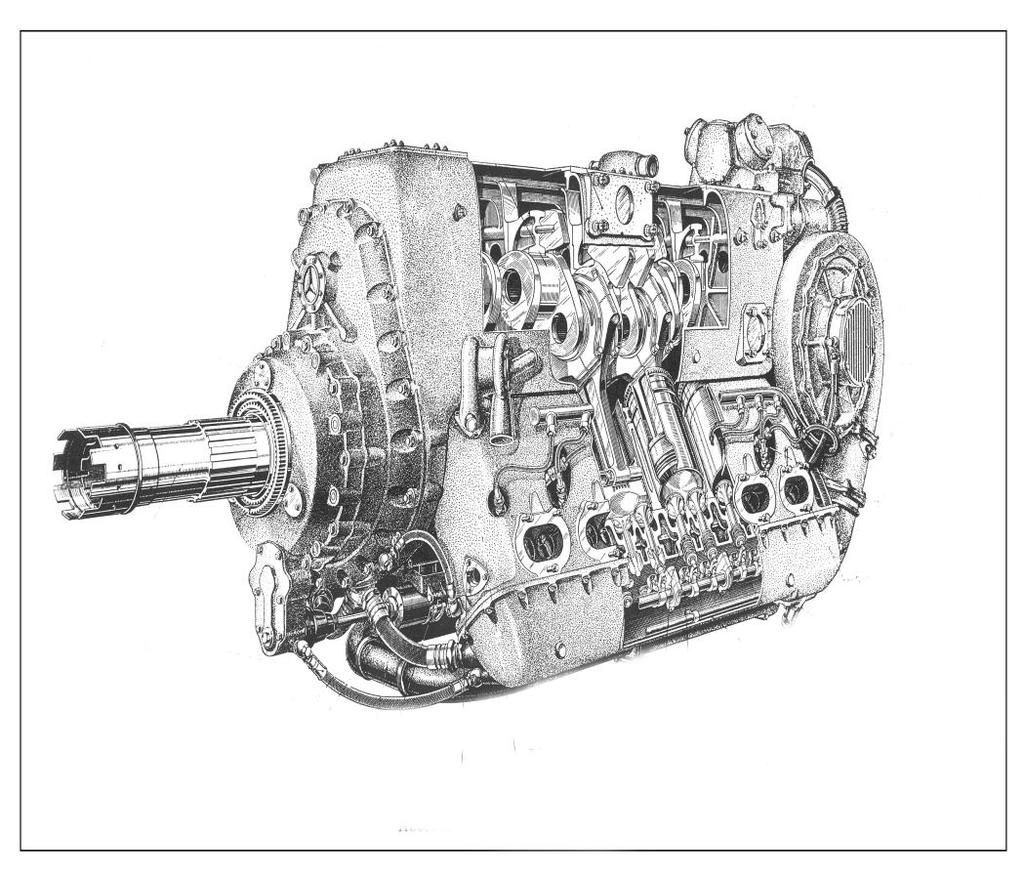 Il motore in studio : IL DAIMLER-BENZ 605 A CARATTERISTICHE TECNICHE : - motore a 4 tempi a ciclo Otto con 12 cilindri disposti a V di 60 invertito -cilindrata totale 35,7