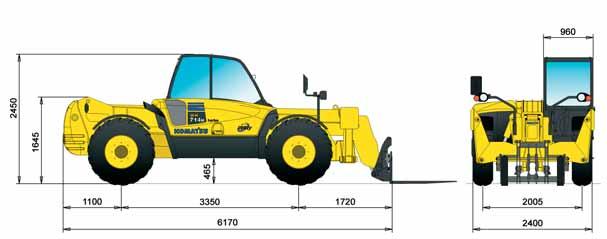 WH1H S OLLEVATORE TELESCOPICO TABELLE DI CARICO E DIMENSIONI Height (m) 15 1 13 1 11 10 9 8 5 3 1350 kg 10 0 0 30 1500 kg 000 kg 50 500 kg 3000 kg 0 3500 kg 000 kg 0 500 kg G F E D C B A Height (m)