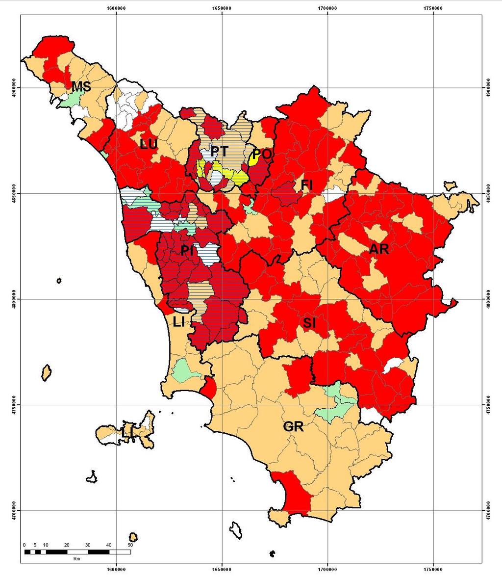 CGT Banhe Dati geotematiche Centro di GeoTecnologie Via Vetri Vecchi, 34 52027, San Giovanni Valdarno (AR) Quadro di unione della sorgente dei dati geotematici Vediamo una di queste banche dati :