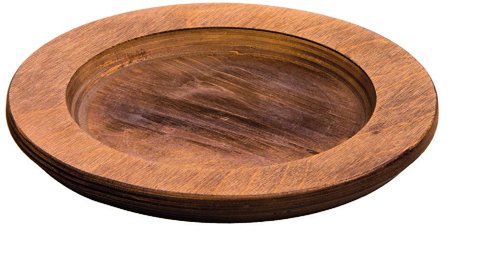 Ø x 1,75 cm 75536 8161 Vassoio ovale in legno LDG UOPB Sottopentola tondo in legno, abbinato alla pentola in ghisa, aggiunge sicurezza e stile in tavola.