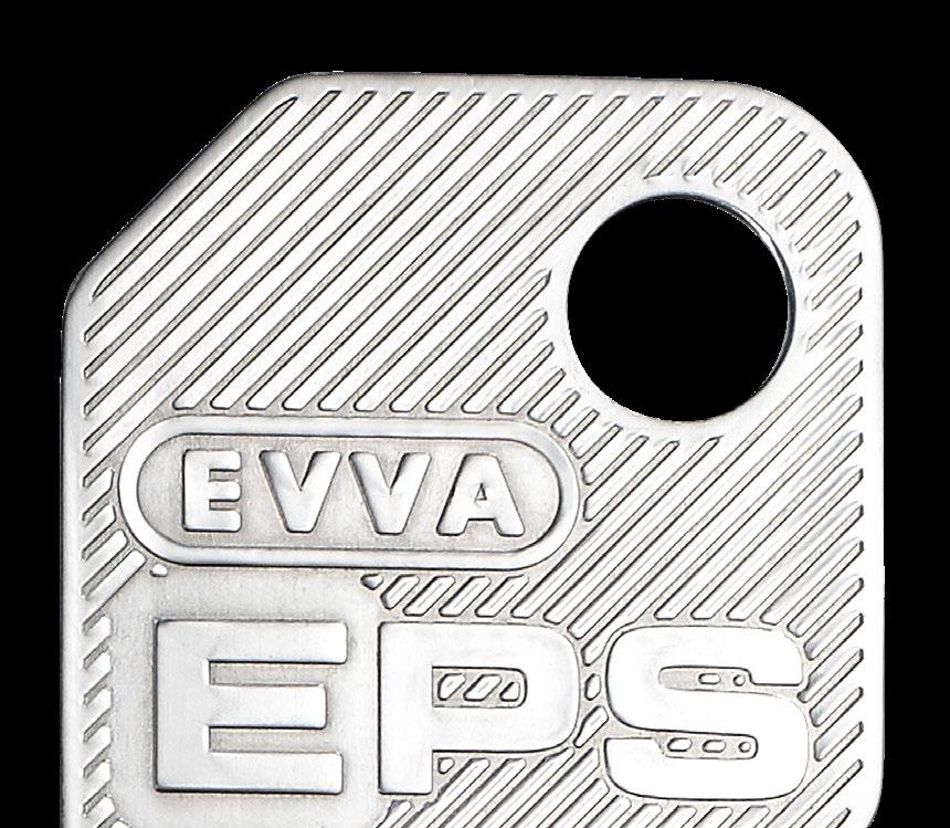 di sicurezza EVVA. Impugnatura ergonomiche di design Come optional, è possibile richiedere le chiavi EPS con impugnature pregiate, ergonomiche e di elevata qualità.