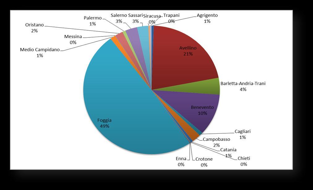 Consuntivo MPE 2010 Le unità analizzate per provincia Provincia Potenza (kw) Agrigento 960.500 Avellino 38.996.000 Barletta-Andri 7.674.000 Benevento 19.062.400 Cagliari 1.540.000 Campobasso 3.947.
