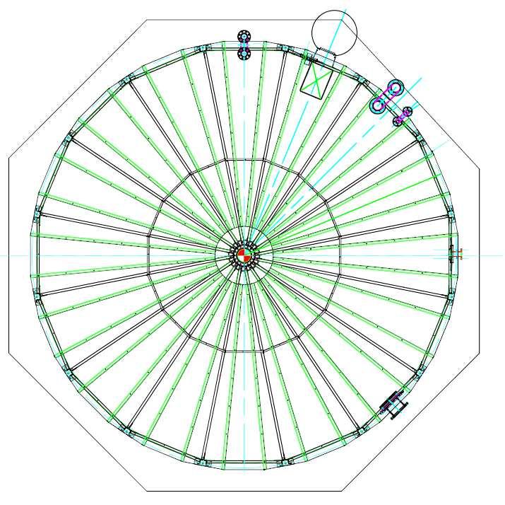 SCHEMA DI FISSAGGIO SALVO DIVERSE INDICAZIONI, PER IL FISSAGGIO DELLA STRUTTURA SI IMPIEGHERANNO TASSELLI CHIMICI. Disegno puramente indicativo.