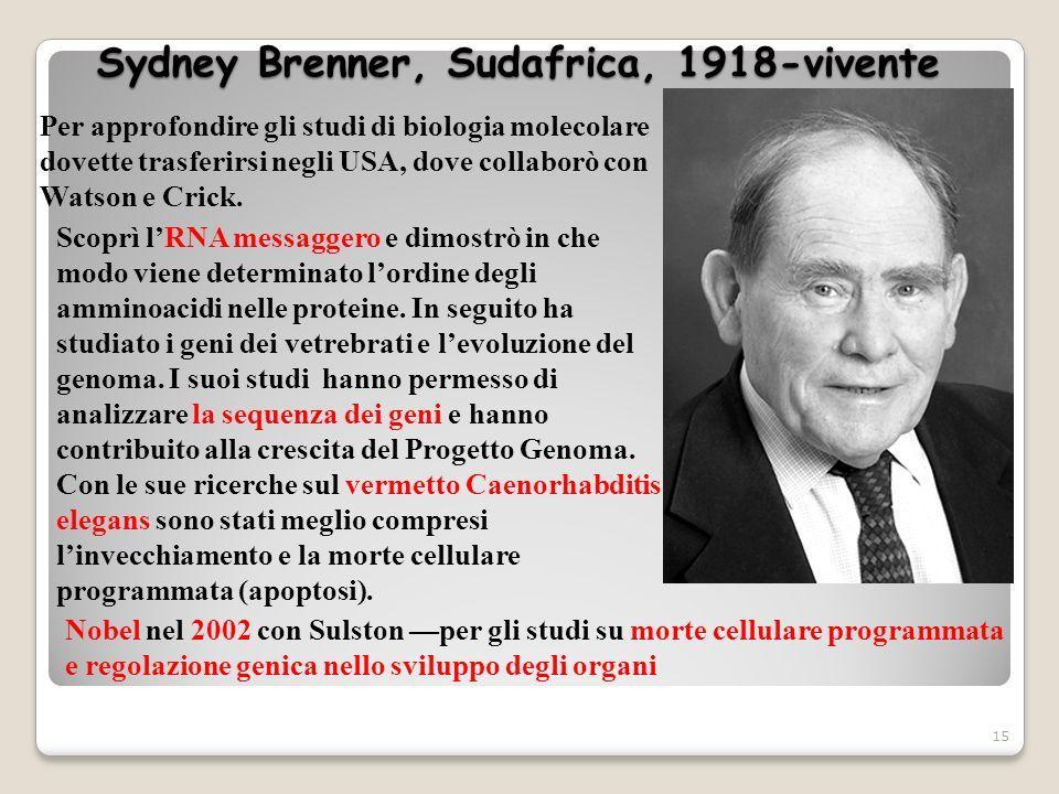 1927 1 La maggior parte delle informazioni sulla natura del codice genetico sono state fornite dagli esperimenti su alcune mutazioni rii del fago T4 condotti da Francis Crick e Sydney Brenner nel