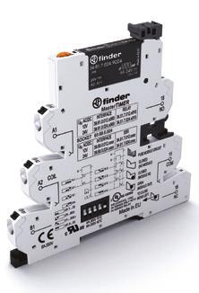 SERIE MasterINTERFACE - Interfaccia modulare a relè Caratteristiche Risparmio di spazio larghezza 6.