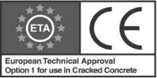 Barre in acciaio zincato o inossidabile A4 Resina epossidica ad altissime prestazioni 1/11 ETA-10/0309 - Opzione 1 (ETAG TR029) Approvato per cat.