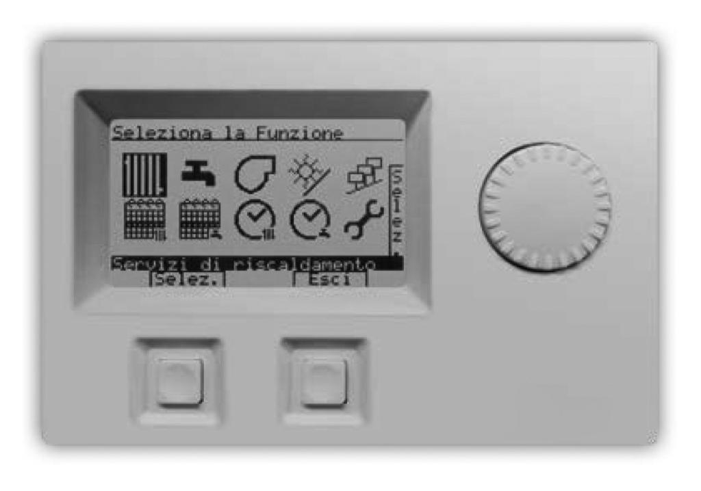 Piattaforma elettronica La piattaforma elettronica si compone di sole 3 schede: Il pannello operatore è dotato di display LCD retroilluminato e di manopola selettrice a rotazione; 2 tasti, uno per la