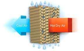Pannello evaporativo 6 Si definisce un rendimento del pannello : η = raffrescamento dell' aria otenuto raffrescamento dell' aria otenibile I materiali di riempimento possono essere