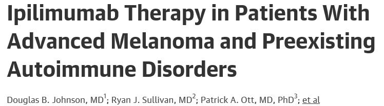 27% of patients experienced either autoimmune exacerbations; these events, were easily managed by standard treatment algorithms in nearly all cases and did not preclude clinical benefit; the