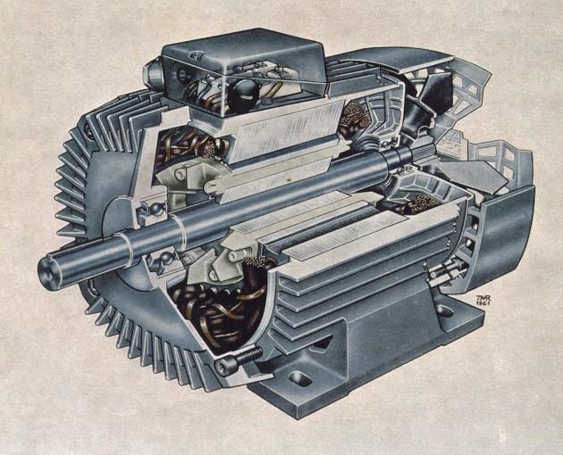 15/22 Cenni costruttivi: vista di un motore trifase aperto L conduttori attivi di rotore (indotto) ferro di statore cuscinetti ventola di raffreddamento
