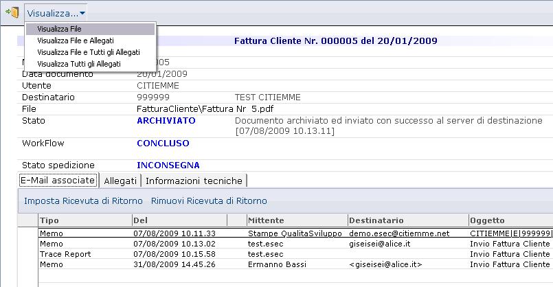 Com è fatto CITIEMME esec : i moduli (database Lotus Notes) che costituiscono la soluzione CITIEMME esec sono: esecdoc Gestione Documentale: Si tratta dell archivio dei documenti vero e proprio;