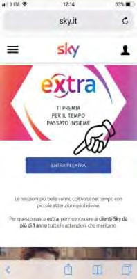 Clicca su ENTRA IN EXTRA 3*.