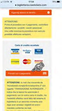 PROCEDI CON IL PAGAMENTO 16. INSERISCI I DATI della tua CARTA con cui vuoi pagare.