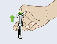 Iniettare lentamente l'intera quantità di medicinale premendo delicatamente lo stantuffo fino in fondo.