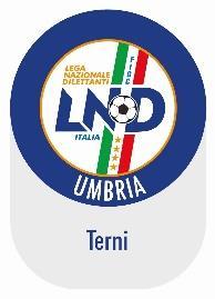 Federazione Italiana Giuoco Calcio Lega Nazionale Dilettanti DELEGAZIONE PROVINCIALE DI TERNI VIA DEL CENTENARIO, 23. = 05100 TERNI (TR) TELEFONO / FAX: 0744 303043 e-mail:del.terni@lnd.