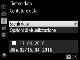 Con impostazioni diverse da No, l'opzione selezionata è indicata da un'icona d nella visualizzazione informazioni.