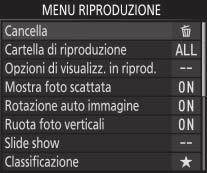 3 Selezionare un menu.