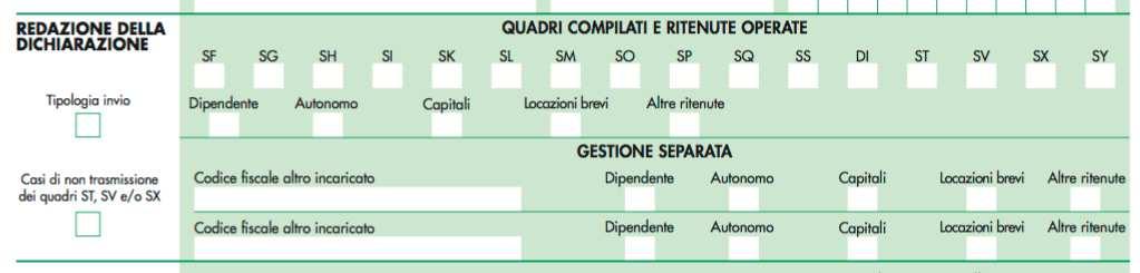 ESEMPIO MINISTERIALE: Caso in cui il sostituto abbia effettuato ritenute su redditi di lavoro autonomo e