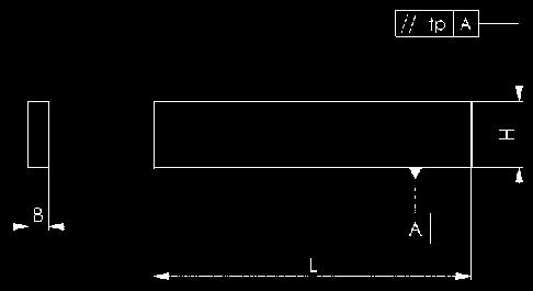 Parallele di riscontro Nr. 6348PS Coppia di parallele di riscontro, standard, lunghezza 100 mm Lavorate parallelamente e rettificate di precisione.