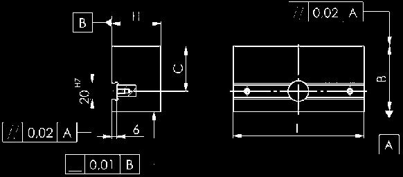 Blocchi paralleli di riscontro Nr. 6351 Blocchi paralleli di riscontro, singoli in acciaio temprato e rettificato Parallelismo entro 0,02 mm. Tolleranza accoppiata 0,02 mm.