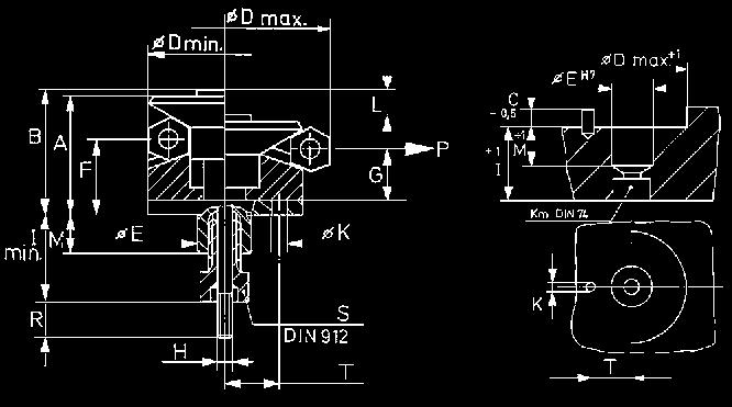 Ganasce autocentranti Nr. 6383ZUS Ganasce autocentranti Con segmenti di protezione. Precisione di ripetizione ± 0,025 mm Precisione di concentricità ±0,050 mm D min. D max. Forza di trazione max.