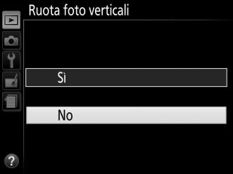 Osservare quanto segue: Le opzioni di menu visualizzate in grigio non sono attualmente disponibili.