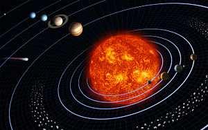 SISTEMA SOLARE Il sole si è originato 5 miliardi di anni fa da gas e polveri la nube si condensò gradualmente, attirando verso il proprio nucleo, per la forza di gravità gli atomi di idrogeno e