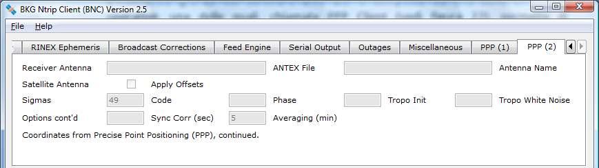valida per i files RINEX ove l estensione è data dal suffisso C. Un ulteriore opzione supportata da BNC è il controllo del flusso di dati provenienti da un ricevitore.