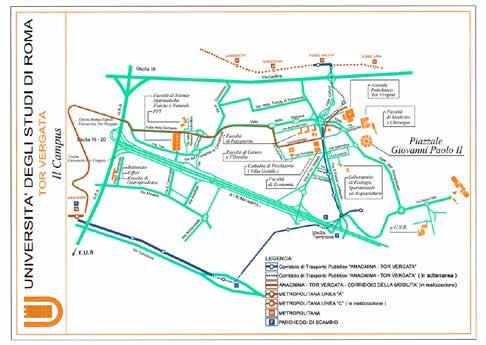 Quadro conoscitivo Il Campus elementi principali del sistema dei trasporti OFFERTA DI TRASPORTO: Infrastrutture ü Rete stradale ü Parcheggi Servizi di trasporto