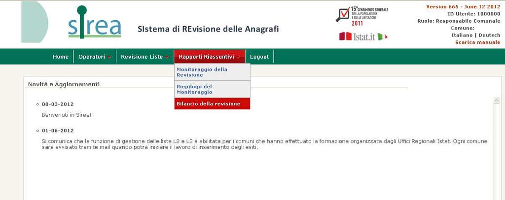 Cliccando sul riquadro si apre una scheda