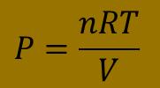 EFFETTO DELLA TEMPERATURA SULLA PRESSIONE P = pressione T = temperatura V = volume R = costante universale dei gas n =