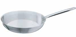 PENTOLAME CUCINA PROFESSIONALE CATERING 18/10 Pentolame Catering 18/10 - Padella svasata 1 manico Catering rivettato con fondo sandwich 5 mm Frying pan rivected 1 Catering handle with sandwich bottom