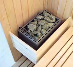 Bio-sauna La Biosauna è una sauna con livelli di temperatura contenuti tra i 50 e i 60 C e un umidità di circa 60-70%.