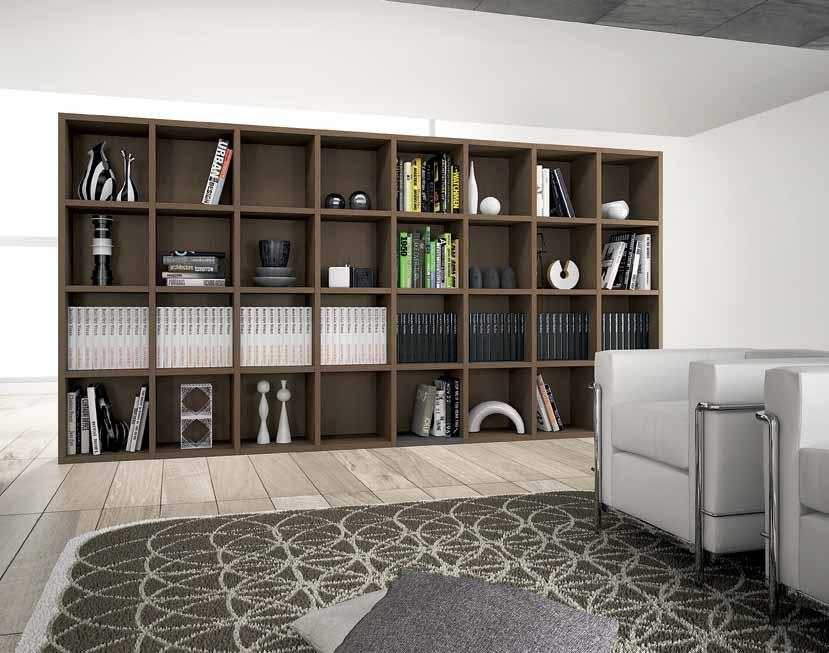 Libreria MASTER in melaminico rovere tabacco.