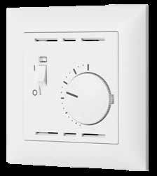 termostato: 18 a 25 C Capacità d apertura (totale): 16 A (2 NO) Eberle FIT 3R F-1920410 Termostato ambiente da incasso EBERLE FIT 3R 250.