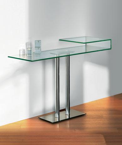 2000 A Cristallo curvo sp. 12 mm. Bent glass 12 mm thick. Dimensioni/Dimensions: 125 x 45 x 70 h.