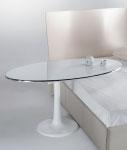 tavolo / table: 75 x 150 x 78 h. totale / total: 75 x 180 h. elisa con luce Specchio sp.