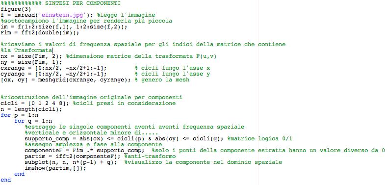 Interludio: risposta di un sistema lineare a reticoli