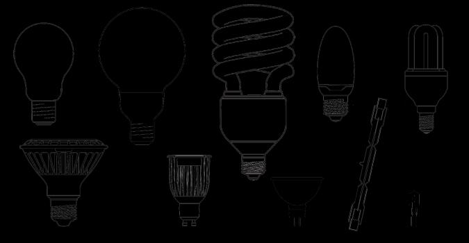 Illuminazione. Concetto di "lampada" e "apparecchio" figura rielaborato da www.lampadingiusta.