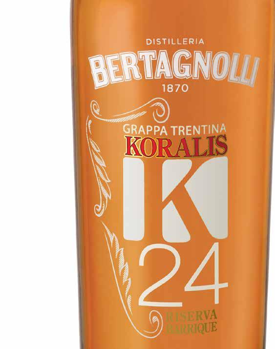 18 KORALIS GRAPPA RISERVA TRENTINA IN BARRIQUE L invecchiamento diventa eclettico e contemporaneo,