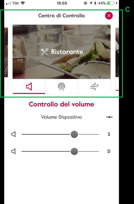 Inoltre, se l utente seleziona la quarta icona del menu (sezione B Figura 1), si aprirà una nuova sezione della App, dalla quale l utente