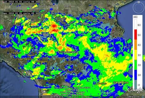 3 Cumulate di precipitazione sull Emilia Romagna Le precipitazioni che hanno caratterizzato l evento sono state di tipo liquido.