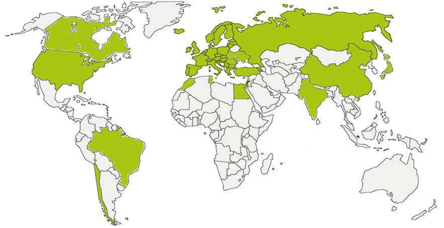 Circa 600 organizzazioni distribuite in 67 Paesi 3000 professionisti Associazioni Industriali, Camere di commercio, Agenzie regionali per lo sviluppo, Centri tecnologici universitari 28 Paesi UE,