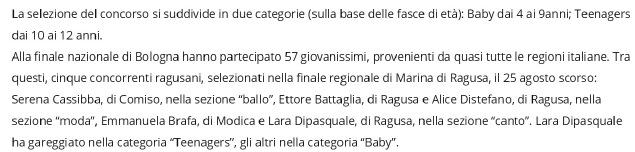 Di rilievo i risultati: Emmanuela Brafa ed Alice Distefano hanno conquistato il secondo posto nelle rispettive categorie.