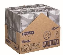 KCP8834VELINE KLEENEX CUBO FF90 X 12 Veline bianche per il viso a 2 veli morbide