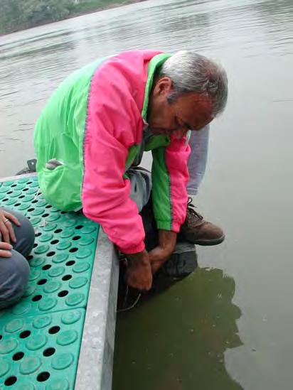 posizionamento degli SA, mentre il punto di ancoraggio del bastone distanziatore sarà di poco a valle.