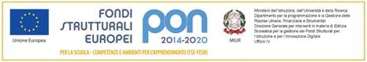 FONDI STRUTTURALI EUROPEI PROGRAMMA OPERATIVO NAZIONALE PER LA SCUOLA, COMPETENZE E AMBIENTI PER L APPRENDIMENTO 2014-2020.