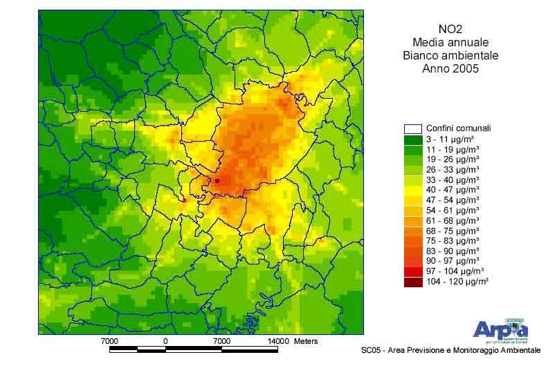 2.2 Analisi modellistica di qualità dell aria Sintesi dello studio di bianco ambientale per il termovalorizzatore del Gerbido Nell ambito dello studio sono state condotte simulazioni climatologiche