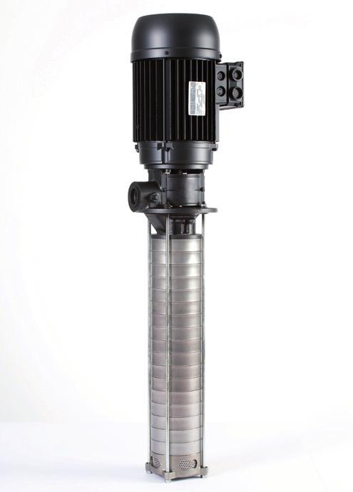 Elettropompe multistadio verticali Tipo HPP 112 Principali applicazioni La pompa è progettata per pompare liquidi puliti e non esplosivi, senza parti abrasive e filamentose in sospensione e con una